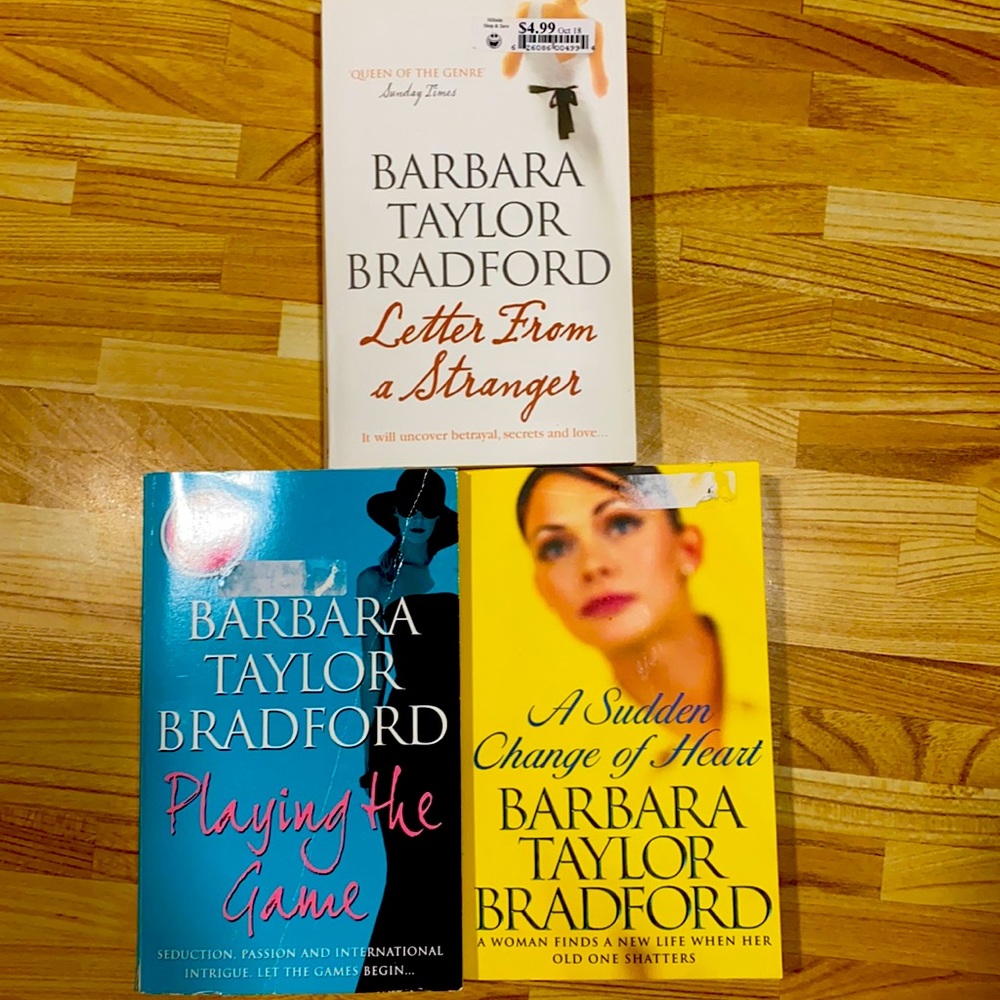 ✅4/$20✅ Bundle of three books! By Barbara Taylor Bradford!